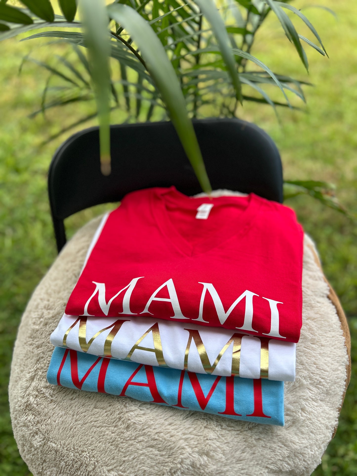 MAMI Tee | Sky Blue | Crew Neck