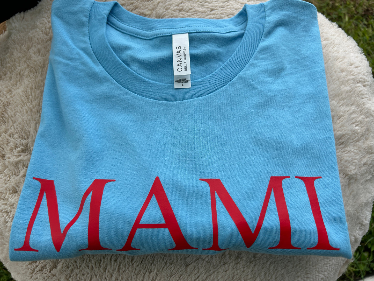 MAMI Tee | Sky Blue | Crew Neck