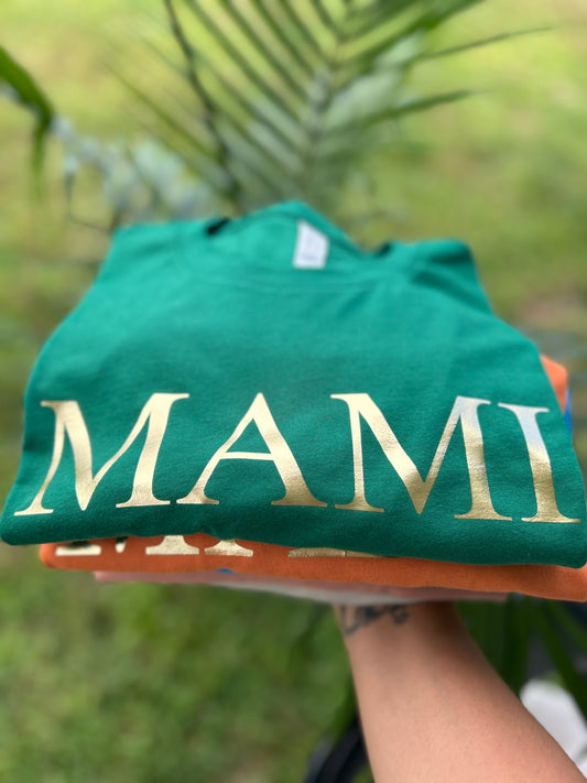 MAMI Tee | Evergreen| Crew Neck