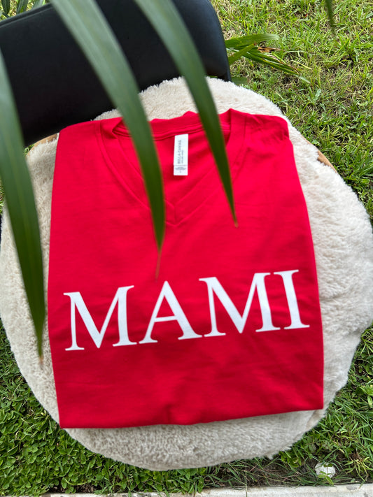 MAMI Tee | Cereza | V-neck