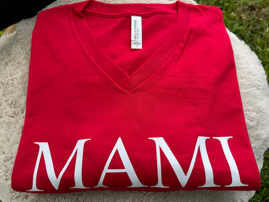 MAMI Tee | Cereza | V-neck